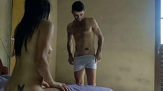 Novinha Lalla Potira dando gostoso පැරා Betosmoke ඊ ලොකු Bambu